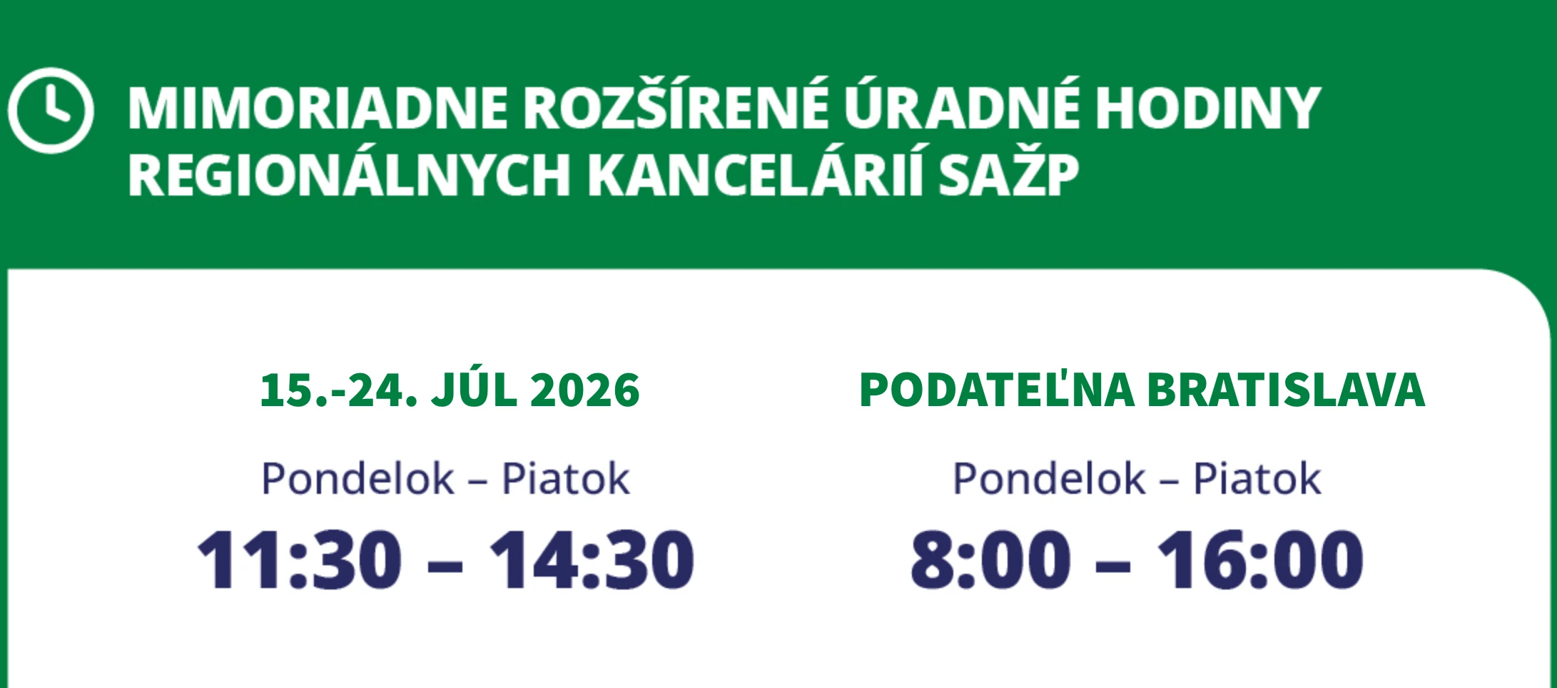 otvaracie hodiny