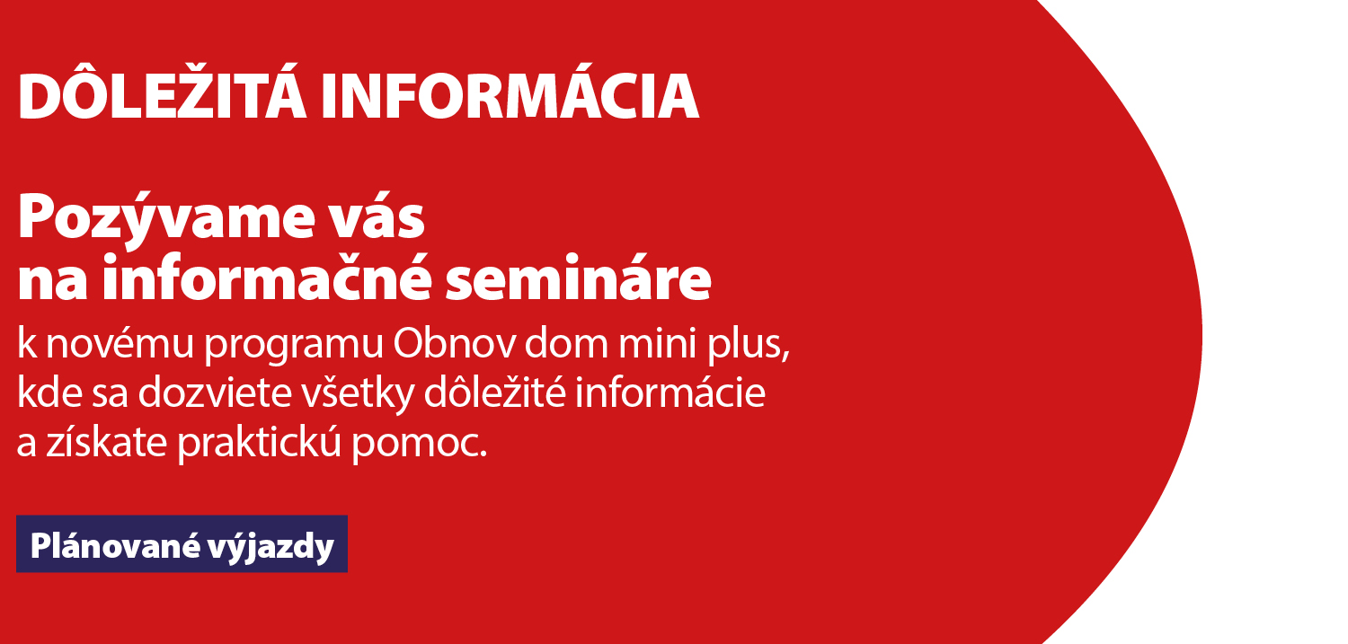 Pozvánka na informačné semináre