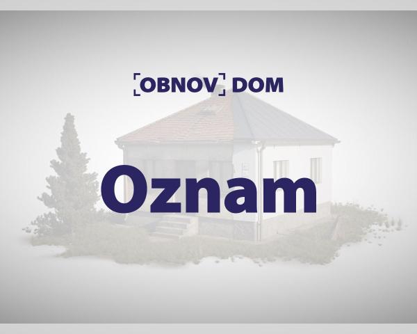 Upozornenie na šírenie nepravdivých a zavádzajúcich informácií ohľadom pripravovanej novej Výzvy Obnov dom mini